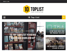 Tablet Screenshot of 10toplist.com